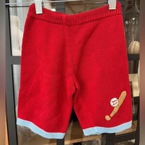 Vintage baseball shorts embroidered knit toddler boy classic 90s culottes